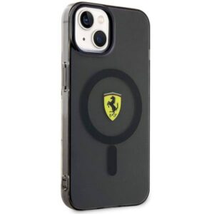 Apple iPhone 14 Plus Ferrari dėklas Translucent Magsafe (FEHMP14MURKK) juodos spalvos - Image 4