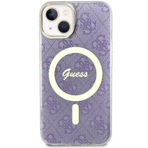 Apple iPhone 14 Plus Guess dėklas 4G MagSafe (GUHMP14MH4STU) violetinės spalvos - Image 3