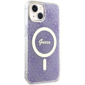 Apple iPhone 14 Plus Guess dėklas 4G MagSafe (GUHMP14MH4STU) violetinės spalvos - Image 4