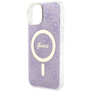 Apple iPhone 14 Plus Guess dėklas 4G MagSafe (GUHMP14MH4STU) violetinės spalvos - Image 6