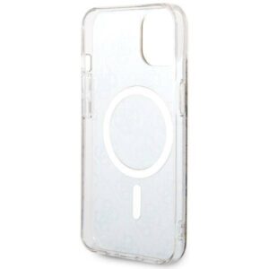 Apple iPhone 14 plus Guess dėklas 4G MagSafe (GUHMP14MH4STW) rudos spalvos - Image 6