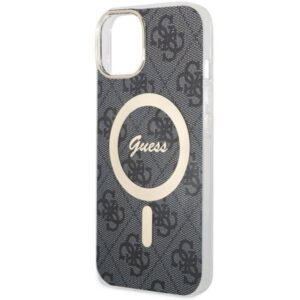 Apple iPhone 14 Guess dėklas 4G MagSafe (Guhmp14sh4stk) juodos spalvos - Image 5