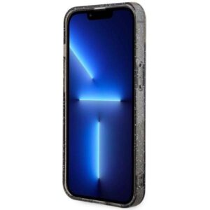 Apple iPhone 14 Guess dėklas Glitter Gold MagSafe (GUHMP14SHCMCGK) juodos spalvos - Image 5