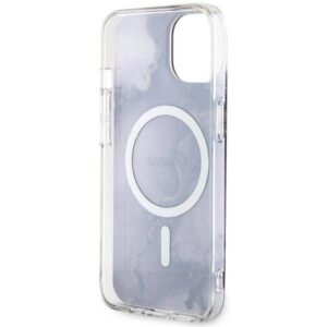 Apple iPhone 14 Guess dėklas Golden Marble Collection MagSafe (GUHMP14SHTMRSU) violetinės spalvos - Image 7