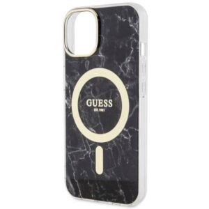 Apple iPhone 14 Guess dėklas Marble MagSafe (GUHMP14SPCUMAK) juodos spalvos - Image 6