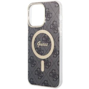 Apple iPhone 14 Pro Max Guess dėklas 4G MagSafe (GUHMP14XH4STK) juodos spalvos - Image 5
