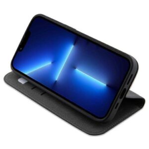 Apple iPhone 14 Pro Karl Lagerfeld Bookdėklas Saffiano Karl & Choupette (KLBKP14LSANKCPK) juodos spalvos - Image 6