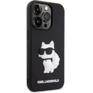 Apple iPhone 14 Pro Karl Lagerfeld dėklas Rubber Choupette 3D (KLHCP14L3DRKHNK) juodos spalvos - Image 4