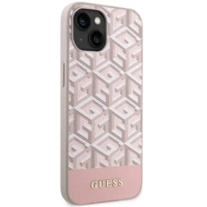 Apple iPhone 14 Plus Guess dėklas GCube Stripes MagSafe (GUHMP14MHGCFSEP) rožinės spalvos - Image 4