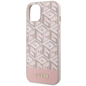 Apple iPhone 14 Plus Guess dėklas GCube Stripes MagSafe (GUHMP14MHGCFSEP) rožinės spalvos - Image 6