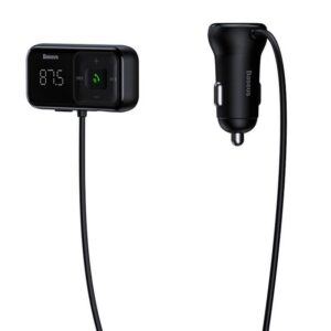 Car Bluetooth MP3 Player Baseus T Shaped S-16 Black OS - Image 3