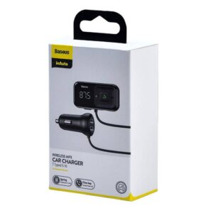 Car Bluetooth MP3 Player Baseus T Shaped S-16 Black OS - Image 7