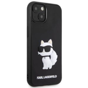 Apple iPhone 14 Plus Karl Lagerfeld dėklas Rubber Choupette 3D (KLHCP14M3DRKHNK) juodos spalvos - Image 4