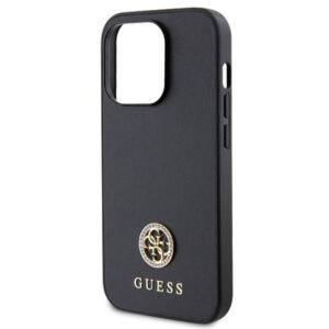 Apple iPhone 13 Pro Max Guess 4G Strass Metal Logo (GUHCP13XPS4DGPK) juodos spalvos - Image 4