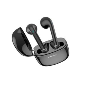 Bluetooth 5.0 TWS ausinės + AWEI įkrovimo stotelė (T28P) juodos spalvos - Image 4