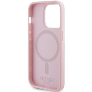 Apple iPhone 14 Pro Guess dėklas Saffiano MagSafe (GUHMP14LPSAHMCP) rožinės spalvos - Image 7