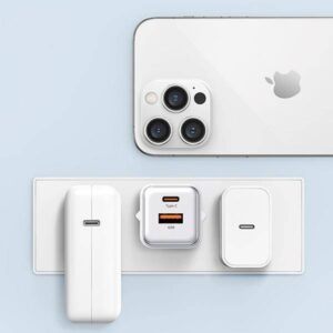 USAMS Tinklo įkroviklis 1xUSB+1xUSB-C PD30W 3A (only head) PD3.0 Fast Charging juodos spalvos X-ron Series CC189TC01 (US-CC189) - Image 3