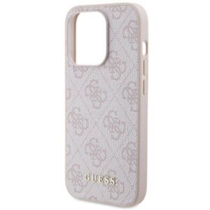 Apple iPhone 15 Pro Guess dėklas 4G Big Metal Logo (GUHCP15LG4GFPI) rožinės spalvos - Image 6