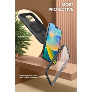 Apple iPhone 15 Pro Supcase UB Pro Mag MagSafe dėklas telefonui juodos spalvos - Image 7