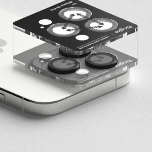 Kameros apsauga Apple iPhone 15 Pro Max Ringke Camera Frame Glass juodos spalvos - Image 4