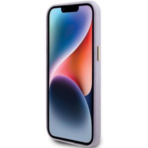 Apple iPhone 15 Pro Max Guess dėklas Glitter Glossy Script (GUHCP15XPGMCSL) violetinės spalvos - Image 5