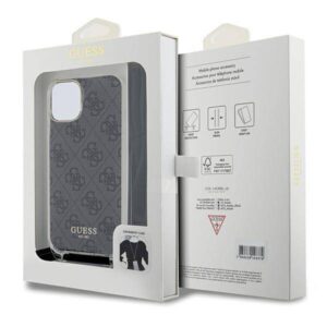 Apple iPhone 13 / 14 / 15 Guess dėklas Crossbody Cord 4G Print (GUHCP15SHC4SEK) juodos spalvos - Image 7