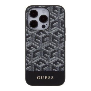 Apple iPhone 15 Pro Guess dėklas GCube Stripes MagSafe (GUHMP15LHGCFSEK) juodos spalvos - Image 3