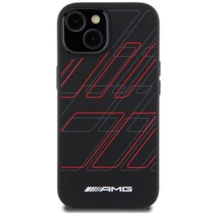 Apple iPhone 14 Plus / 15 Plus AMG dėklas silikoninis Large Rhombuses Pattern MagSafe (AMHMP15M23SSPK) juodos spalvos - Image 3