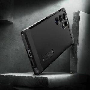Samsung Galaxy S24 Ultra Spigen Tough Armor dėklas telefonui juodos spalvos - Image 9