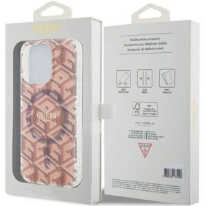 Apple iPhone 15 Pro Guess dėklas IML GCube MagSafe (GUHMP15LHGCUSTGP) rožinės spalvos - Image 8
