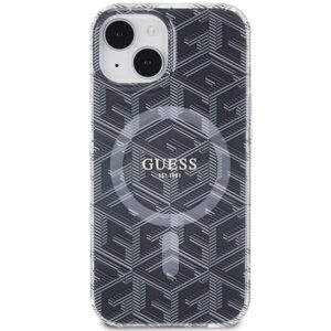 Apple iPhone 14 Plus / 15 Plus Guess dėklas IML GCube MagSafe (GUHMP15MHGCUSTGK) juodos spalvos - Image 3