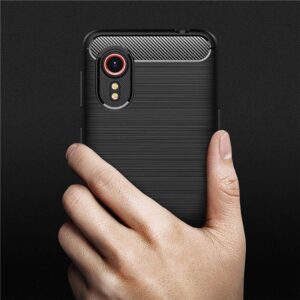 Samsung Galaxy XCover 7 Tech-Protect TPU Carbon dėklas telefonui juodos spalvos - Image 5