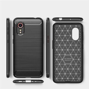 Samsung Galaxy XCover 7 Tech-Protect TPU Carbon dėklas telefonui juodos spalvos - Image 6