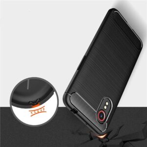 Samsung Galaxy XCover 7 Tech-Protect TPU Carbon dėklas telefonui juodos spalvos - Image 8