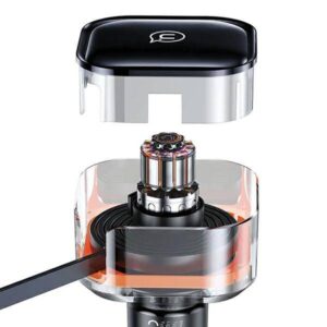 Automobilinis įkroviklis 30W su kabeliu 2x USB-C PD Fast Charge USAMS C41 CC220CC01 (US-CC220) juodos spalvos - Image 5