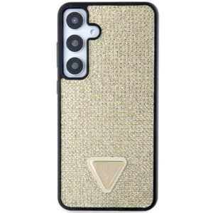 Samsung Galaxy S24 Plus Guess Dėklas Rhinestone Triangle (GUHCS24MHDGPPD) aukso spalvos - Image 3