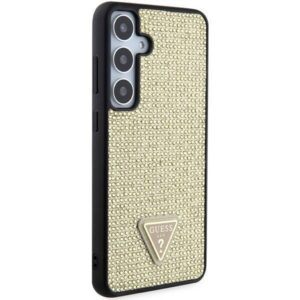 Samsung Galaxy S24 Plus Guess Dėklas Rhinestone Triangle (GUHCS24MHDGPPD) aukso spalvos - Image 4