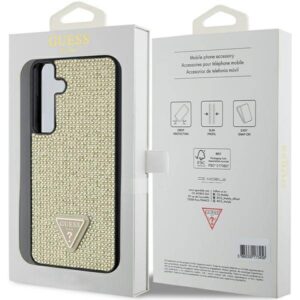 Samsung Galaxy S24 Plus Guess Dėklas Rhinestone Triangle (GUHCS24MHDGPPD) aukso spalvos - Image 8