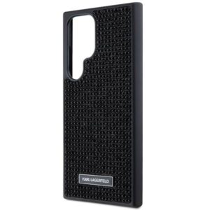 Samsung Galaxy S24 Ultra Karl Lagerfeld dėklas Rhinestone Metal Logo (KLHCS24LHDSPRK) juodos spalvos - Image 6