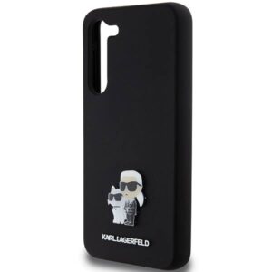 Samsung Galaxy S23 Plus Karl Lagerfeld silikoninis dėklas Karl&Choupette Metal Pin (KLHCS23MSMHKCNPK) juodos spalvos - Image 6