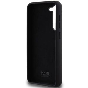 Samsung Galaxy S23 Plus Karl Lagerfeld silikoninis dėklas Karl&Choupette Metal Pin (KLHCS23MSMHKCNPK) juodos spalvos - Image 7