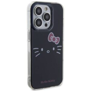 Apple iPhone 15 Pro Hello Kitty dėklas IML Kitty Face (HKHCP15LHKHLK) juodos spalvos - Image 4