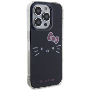 Apple iPhone 15 Pro Max Hello Kitty dėklas IML Kitty Face (HKHCP15XHKHLK) juodos spalvos - Image 4