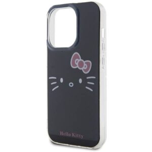 Apple iPhone 15 Pro Max Hello Kitty dėklas IML Kitty Face (HKHCP15XHKHLK) juodos spalvos - Image 6