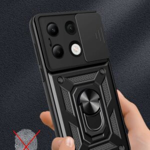 Xiaomi Redmi Note 13 4G/LTE Tech-Protect Camshield Pro dėklas telefonui juodos spalvos - Image 5