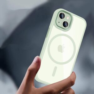 Apple iPhone 15 Tech-Protect Magmat MagSafe transparent telefono dėklas žalios spalvos - Image 4