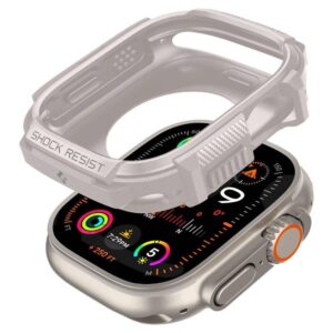 Apple Watch Ultra 1 / 2 (49mm) Spigen Rugged Armor beige dėklas laikrodžiui - Image 8