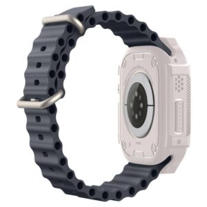 Apple Watch Ultra 1 / 2 (49mm) Spigen Rugged Armor beige dėklas laikrodžiui - Image 9