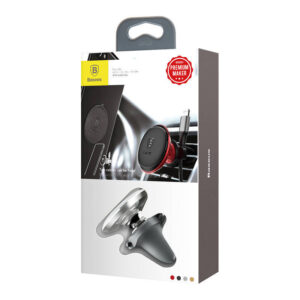 Gravity automobilinis telefono laikiklis oro grotelėms Baseus sidabrinės spalvos - Image 7