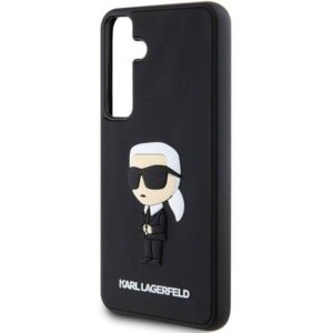 Samsung Galaxy S24 Karl Lagerfeld dėklas 3D Rubber Ikonik (KLHCS24S3DRKINK) juodos spalvos - Image 6